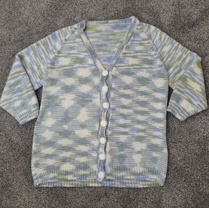 Vintage Hand Knitted Button Up Sweater
